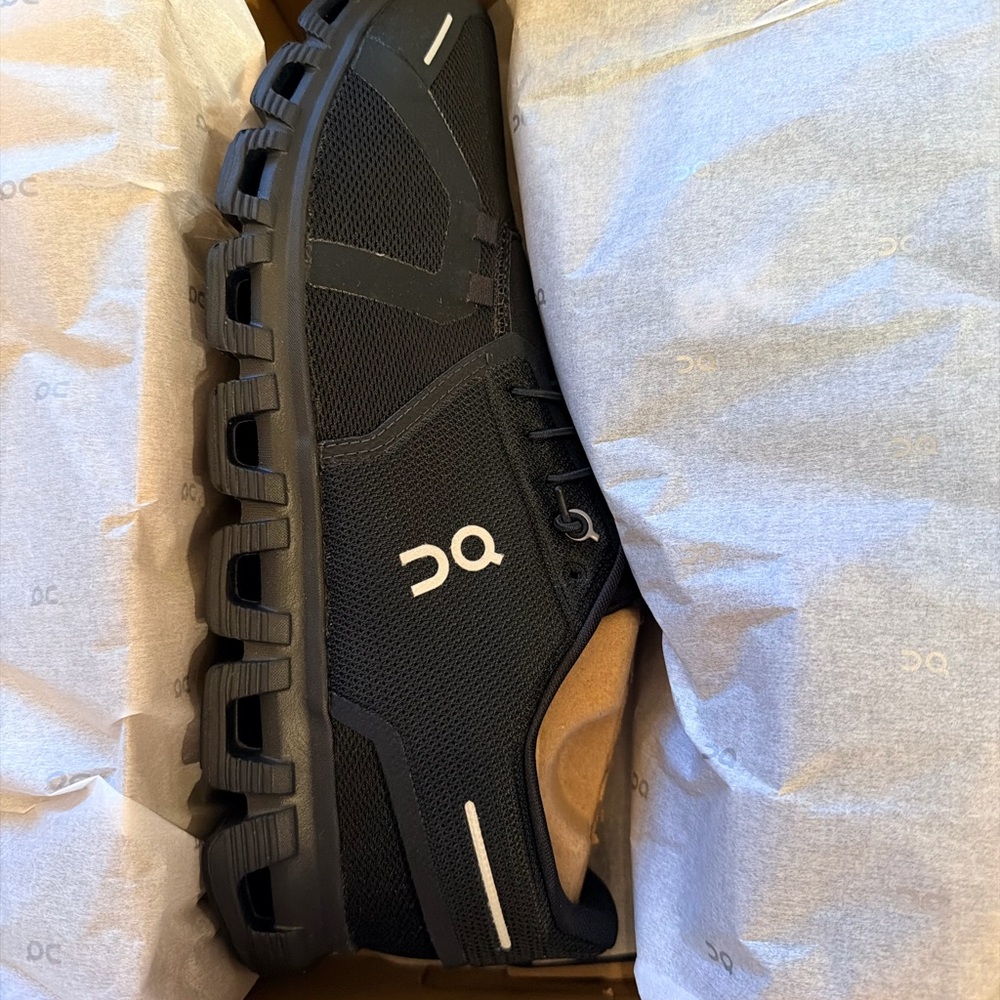 On Running Black Athletic Men's Running Shoe with White Logo price is firm